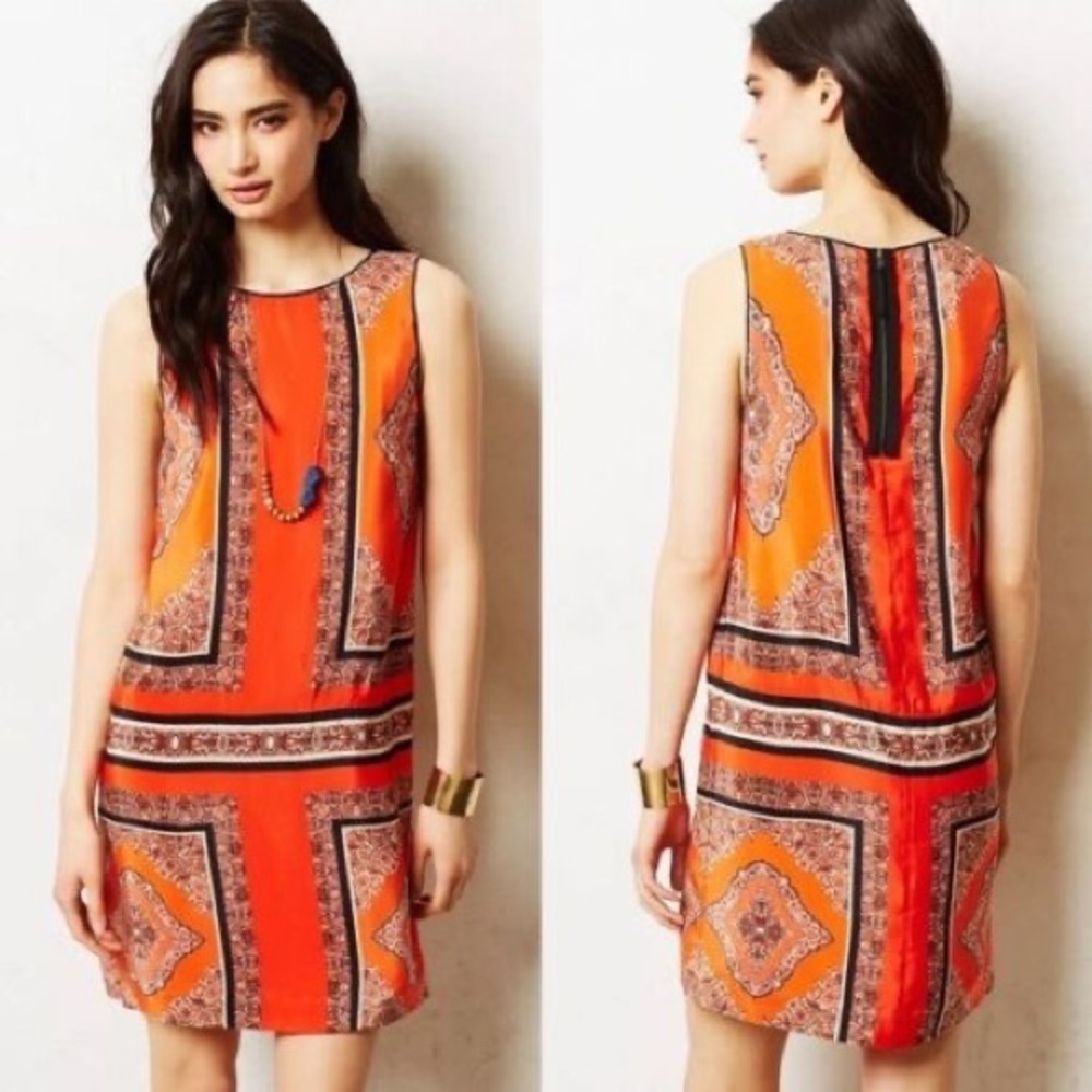 Maeve Canna Silk Shift Dress